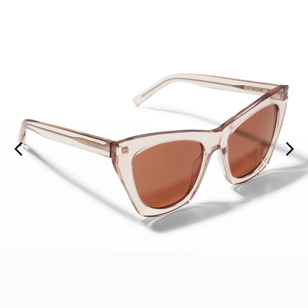Saint Laurent Kate Two-Tone Cat-Eye Sunglasses